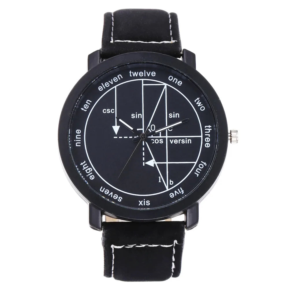 Creative Mathematical Formula Quartz Dial