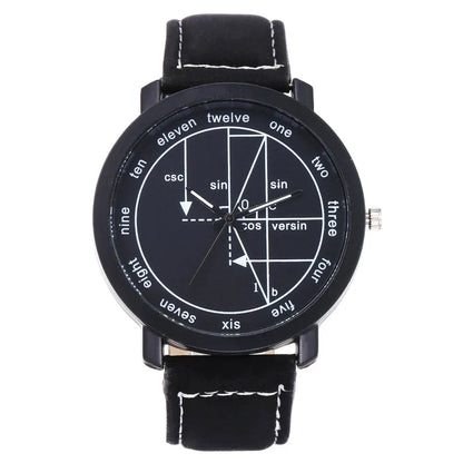 Creative Mathematical Formula Quartz Dial