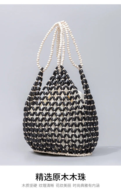 Retro Summer Handwoven Bucket Bag