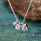 Full Moissanite Diamond Engagement Necklace