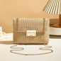 Handwoven Artisan Straw Lock Purse