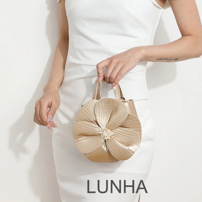 3D Flora Evening Bridal Clutch