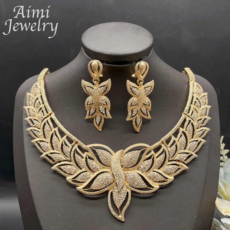 18K Gold Plated African Set