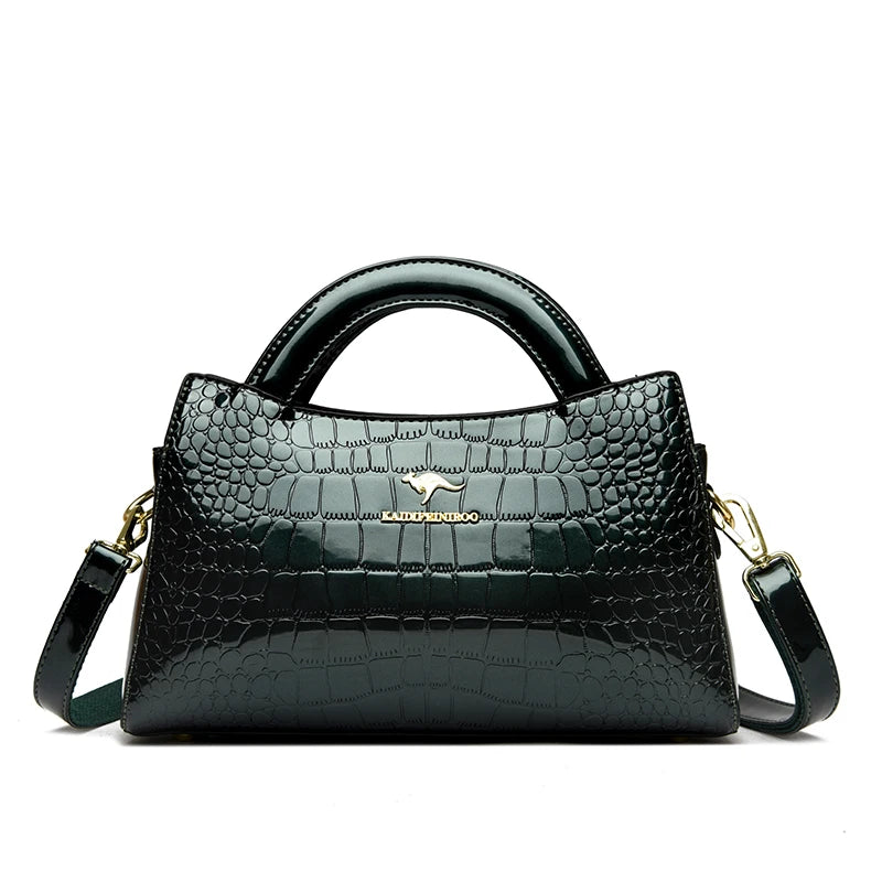 Alligator Motif Kangaroo Brand Bag