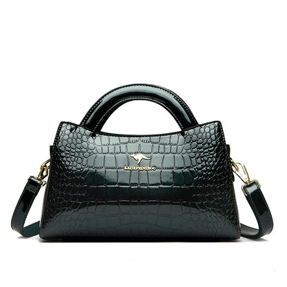 Alligator Motif Kangaroo Brand Bag