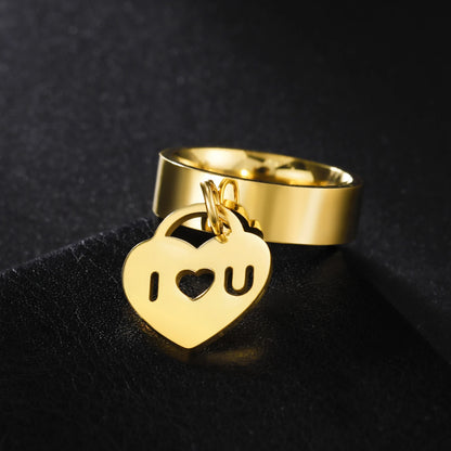 Minimalist Floral Stainless Steel Ring