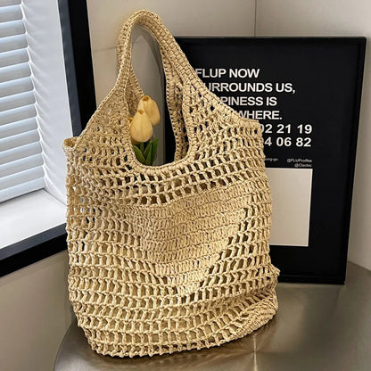 Large Format Rattan Designer Bag