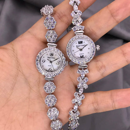 Fine Shell Rhinestone Bracelet Watch