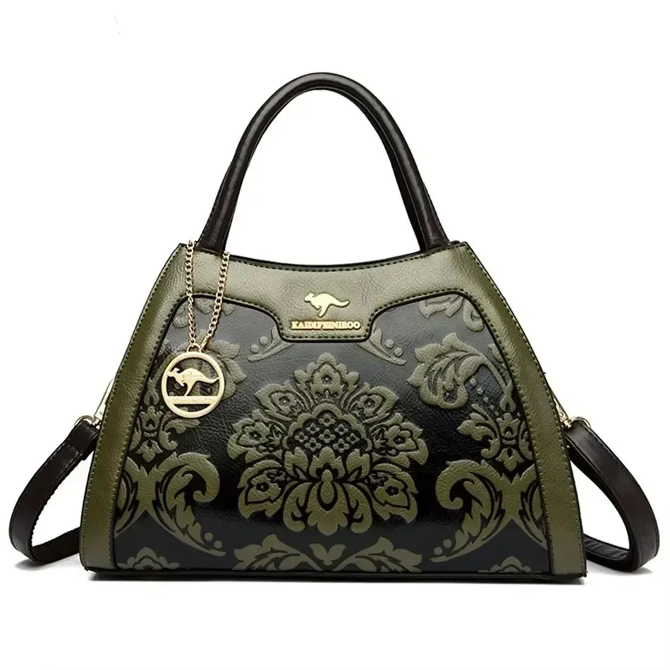 Iconic Grained Leather Crossbody Bag
