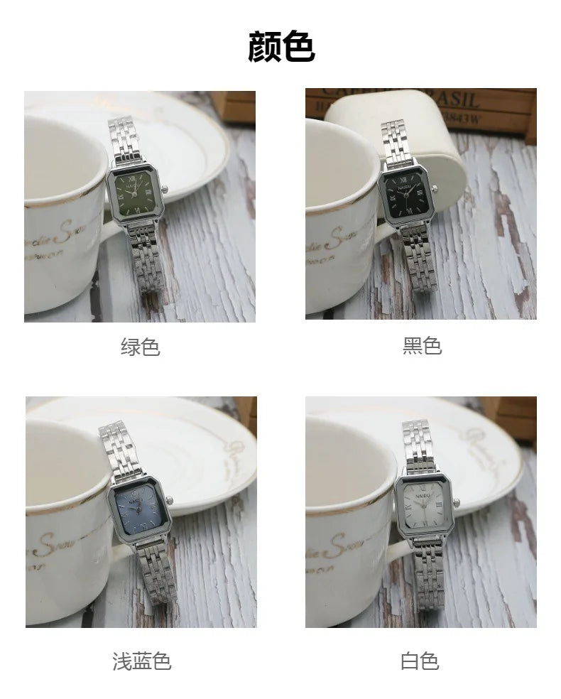 Signature Square Stainless Steel Watch