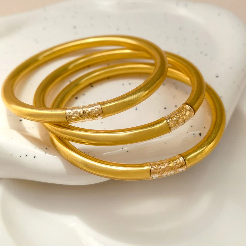 Silicone Soft Gilded Party Bangles