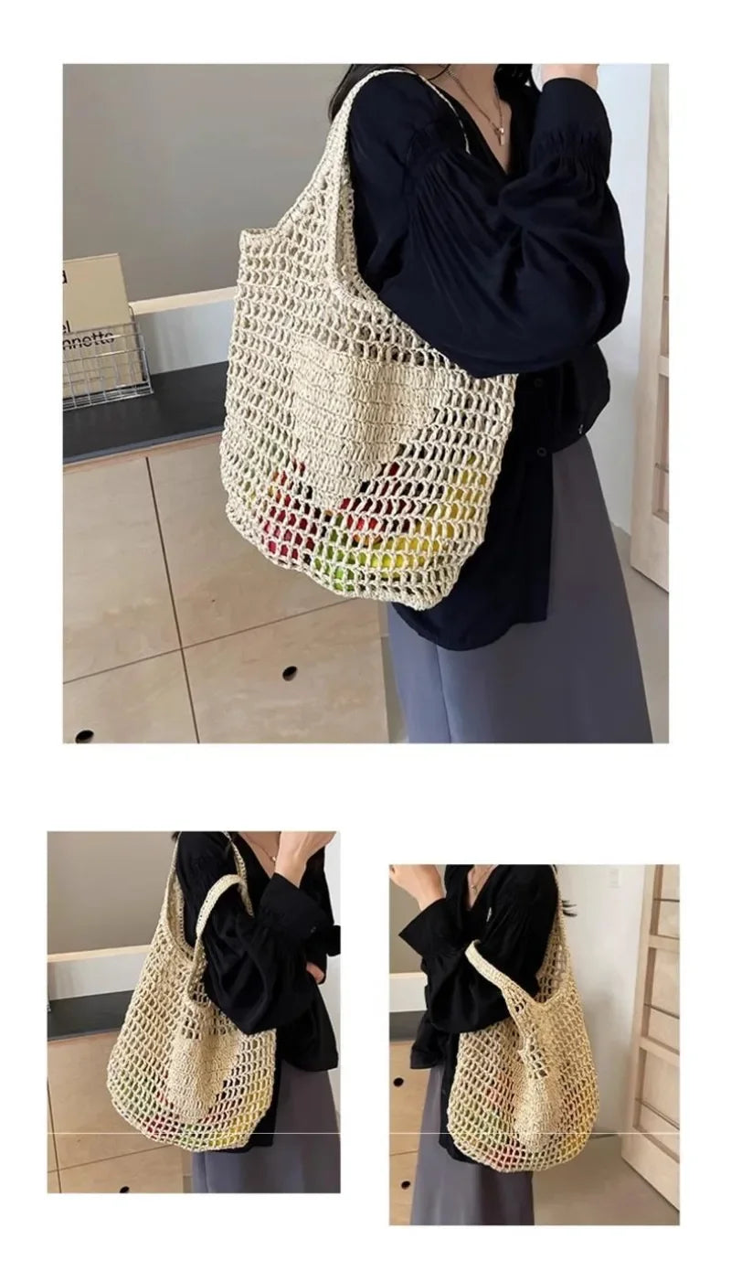 Large Format Rattan Designer Bag
