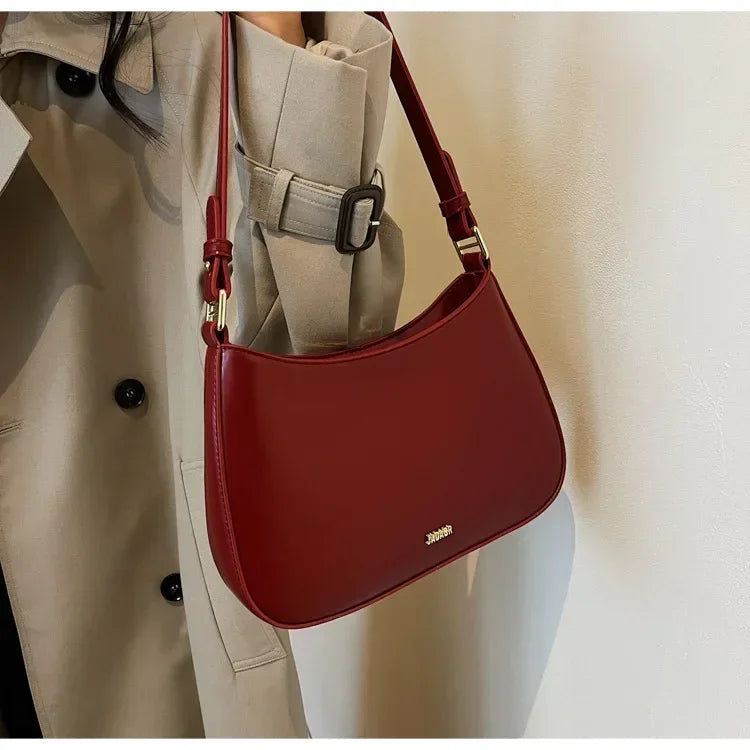 Bridal Crimson Leather Wedding Sling