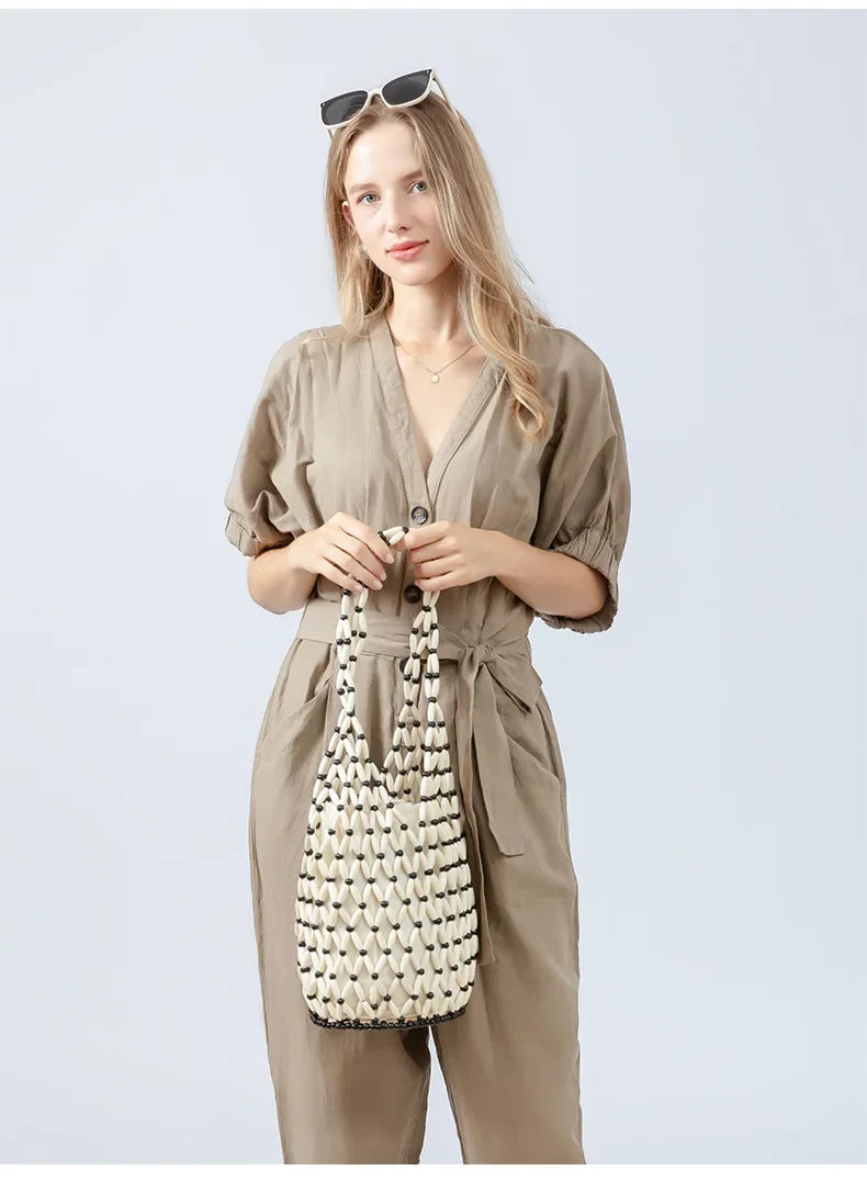 Woven Bead Hollow Artisan Bucket