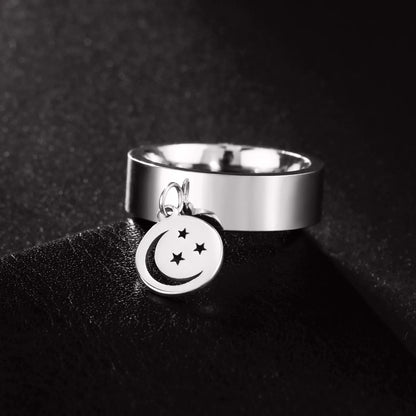 Minimalist Floral Stainless Steel Ring