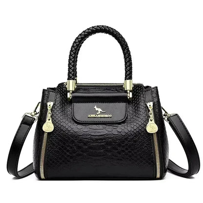 Iconic Grained Leather Crossbody Bag