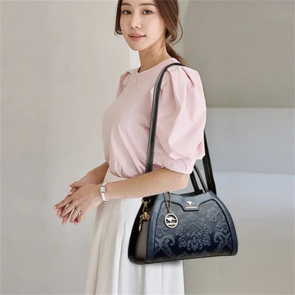 Iconic Grained Leather Crossbody Bag