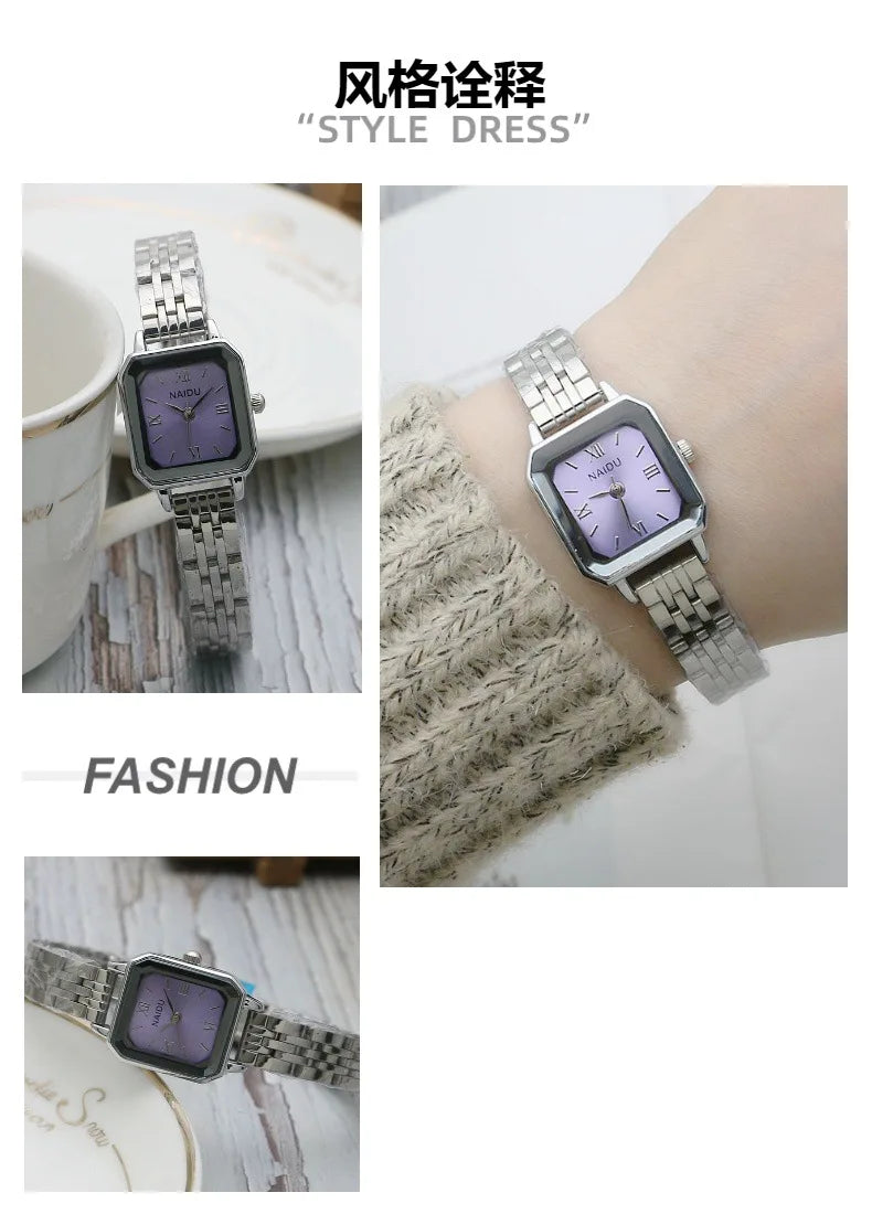 Signature Square Stainless Steel Watch