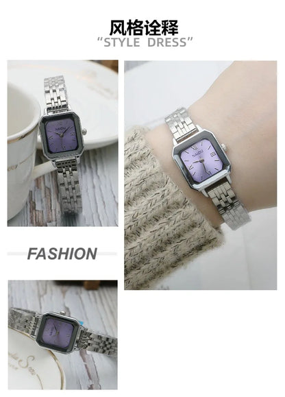 Signature Square Stainless Steel Watch