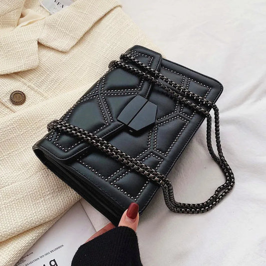 Rivet Vintage Chain Crossbody Bag