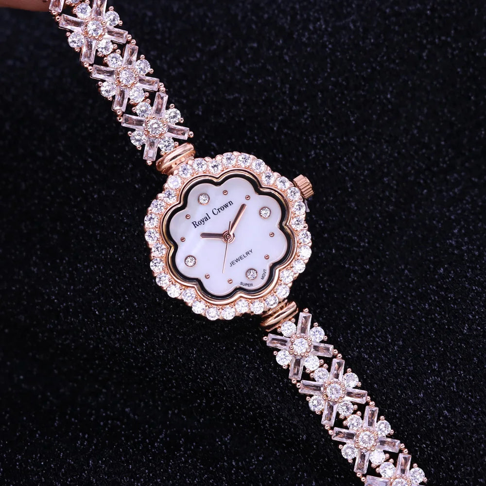Fine Shell Rhinestone Bracelet Watch