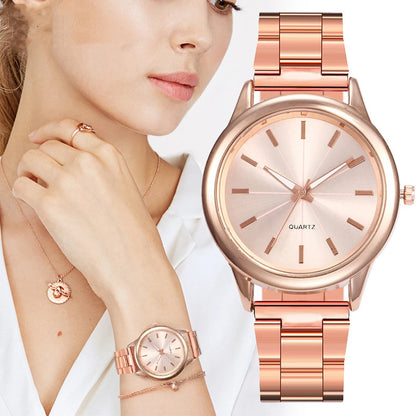Rhinestone Gilded Mesh Bracelet Watch