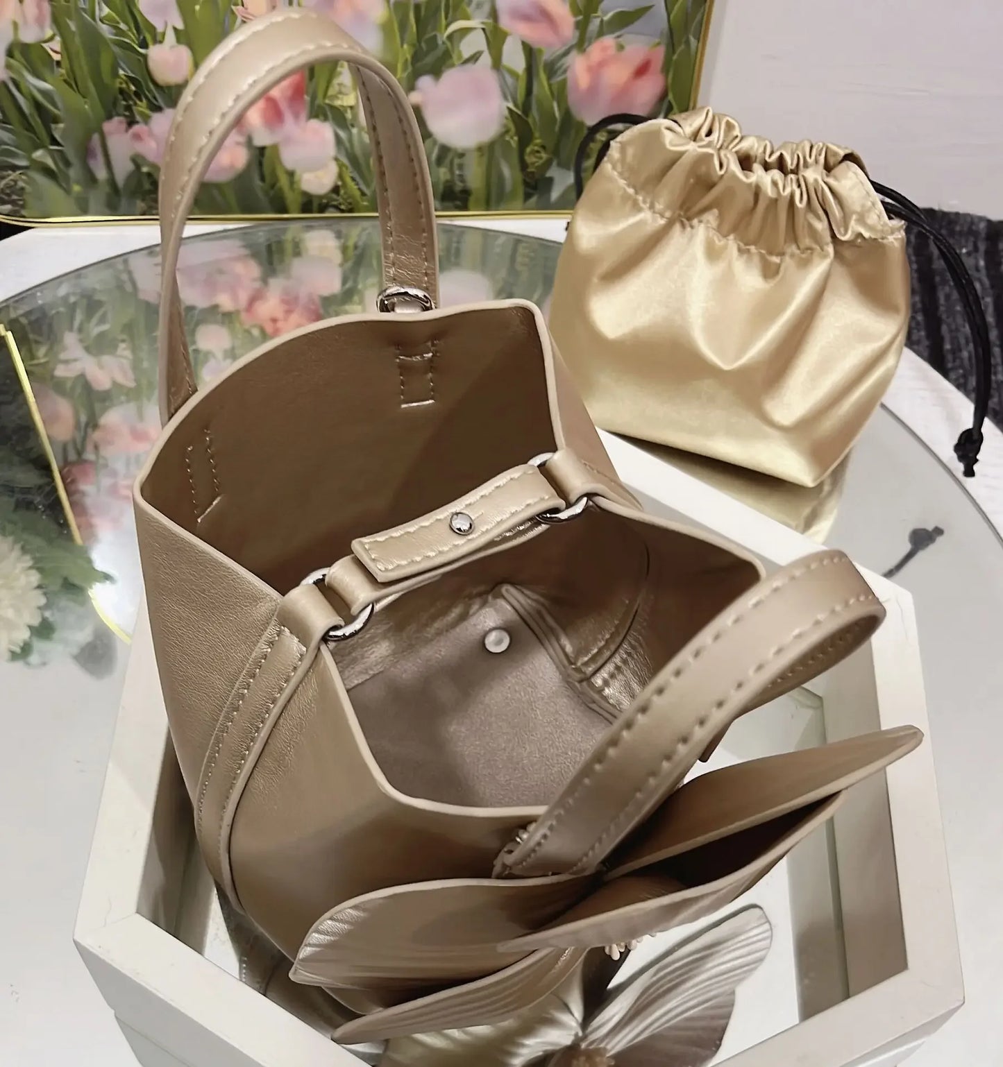 3D Flora Evening Bridal Clutch