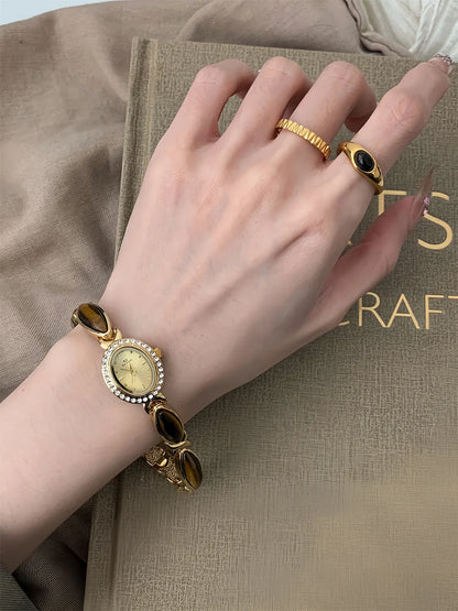 Gemstone Personality Vintage Watch Set