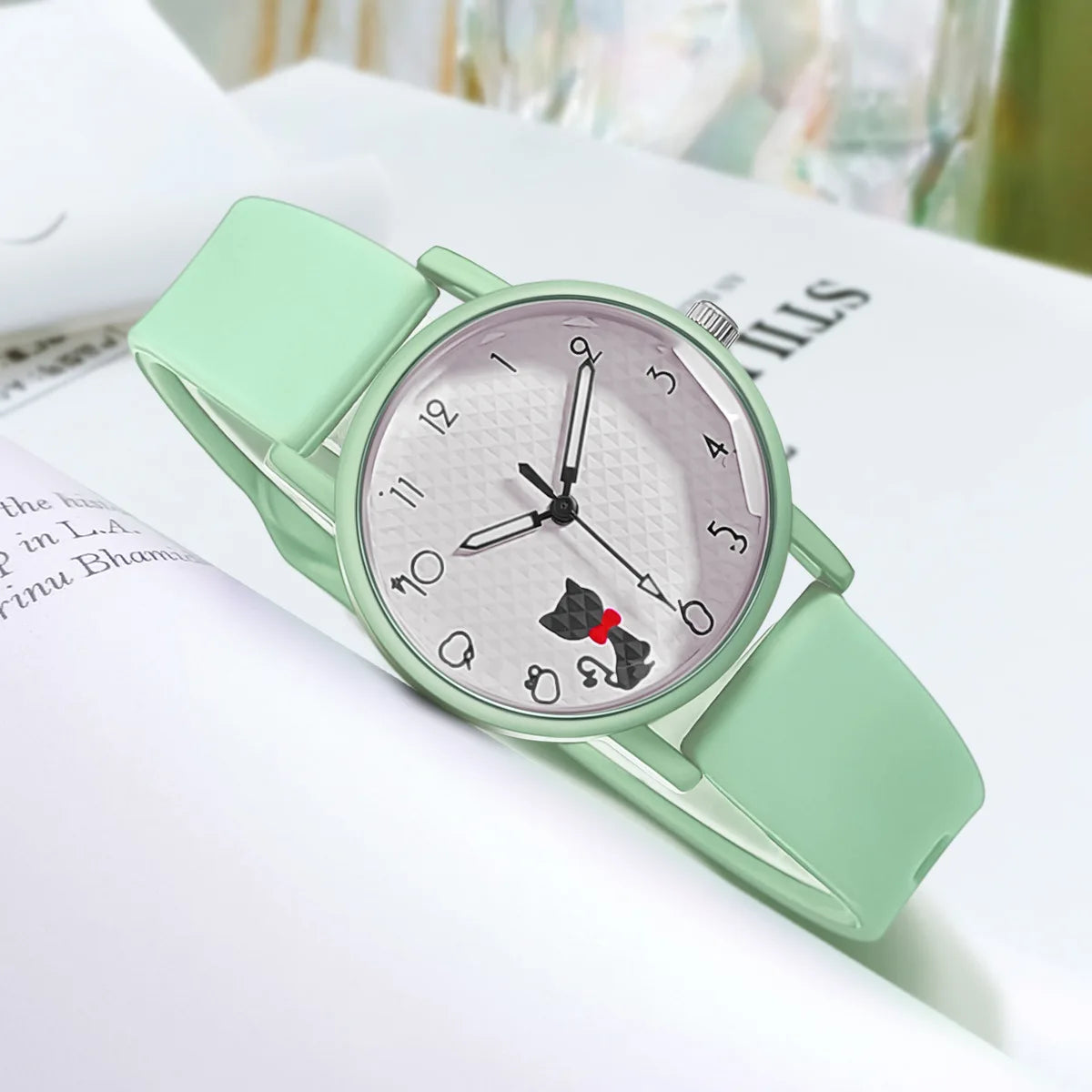 Whimsical Cat Bracelet Silicone Watch