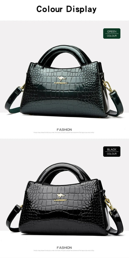 Alligator Motif Kangaroo Brand Bag