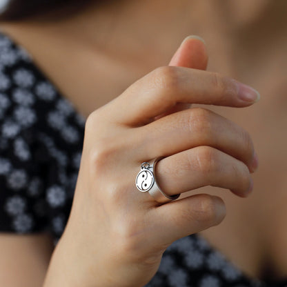 Minimalist Floral Stainless Steel Ring