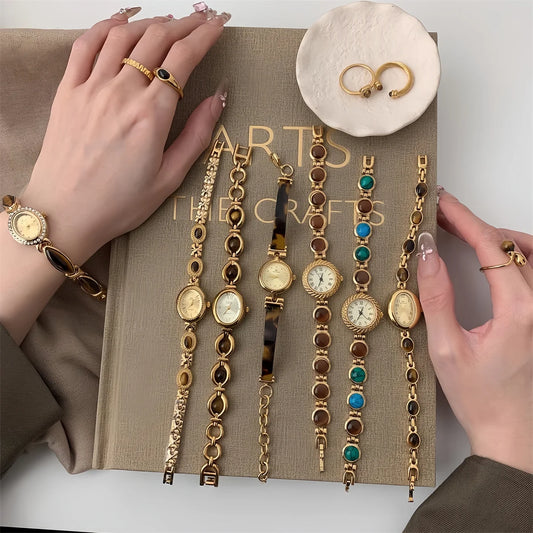 Gemstone Personality Vintage Watch Set