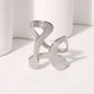 Irregular Wave Gilded Statement Ring