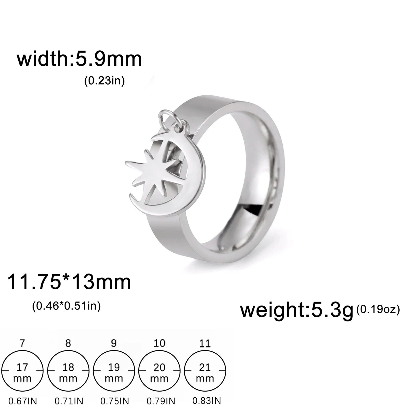 Minimalist Floral Stainless Steel Ring