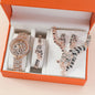 Crystal Animalier Gilded Watch Set
