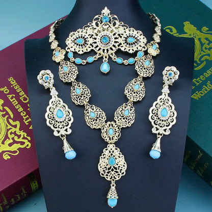 Arabic Crystal Bridal Jewelry Set
