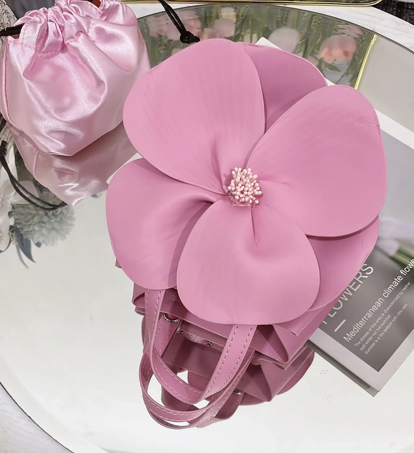 3D Flora Evening Bridal Clutch