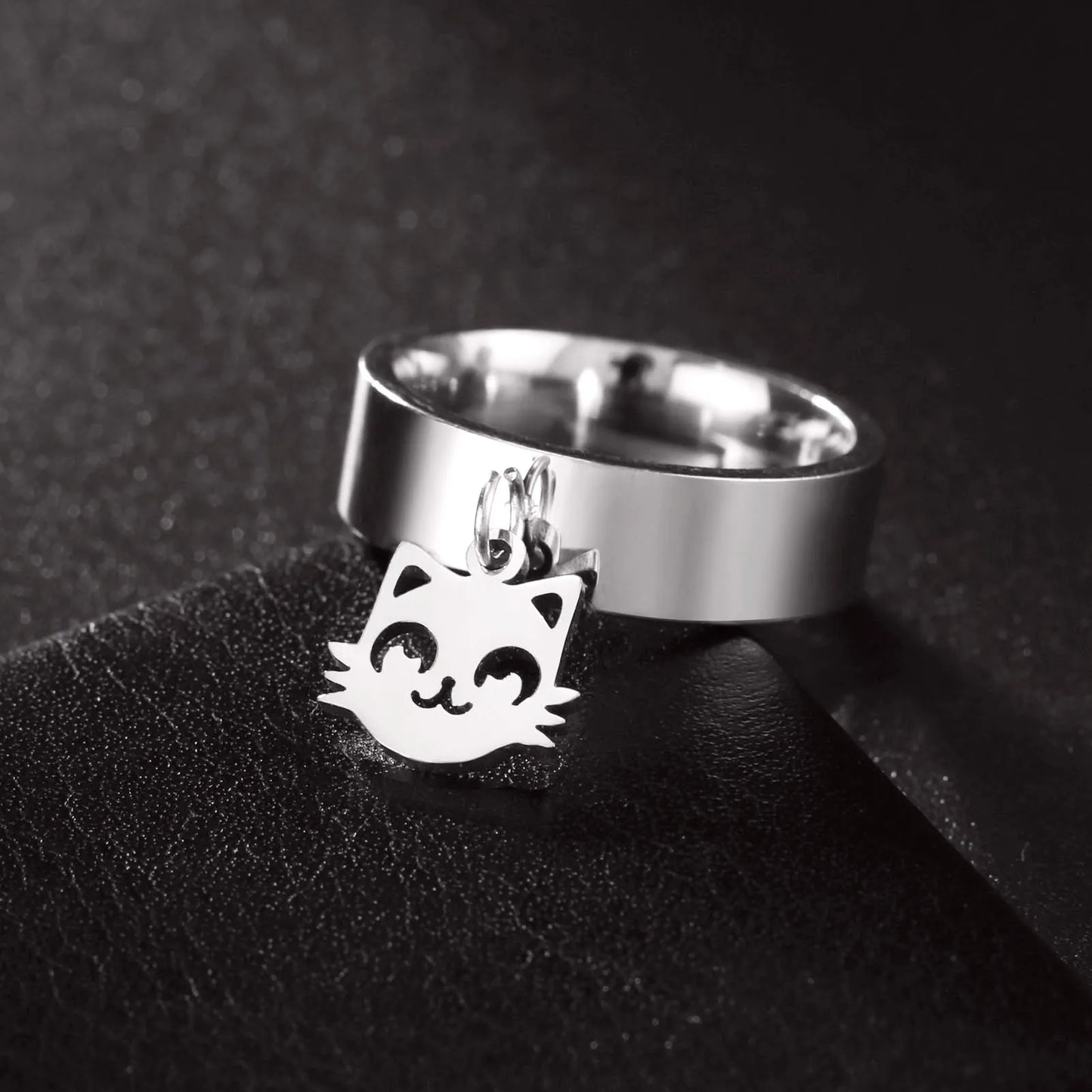 Minimalist Floral Stainless Steel Ring