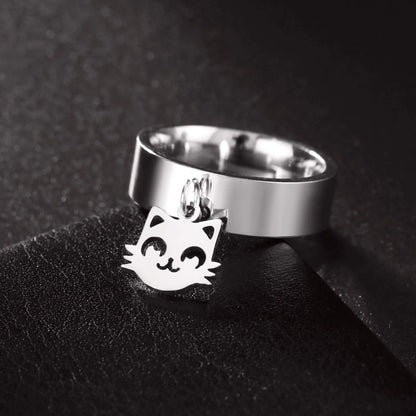 Minimalist Floral Stainless Steel Ring