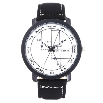 Creative Mathematical Formula Quartz Dial