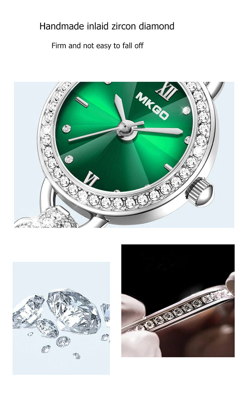 Leopard Inlaid Diamond Jewelry Watch