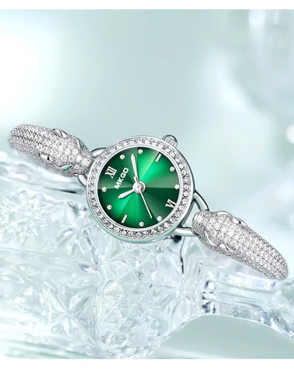Leopard Inlaid Diamond Jewelry Watch
