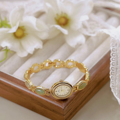 Jade Bead Bracelet Jewelry Watch