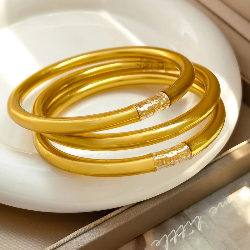 Silicone Soft Gilded Party Bangles