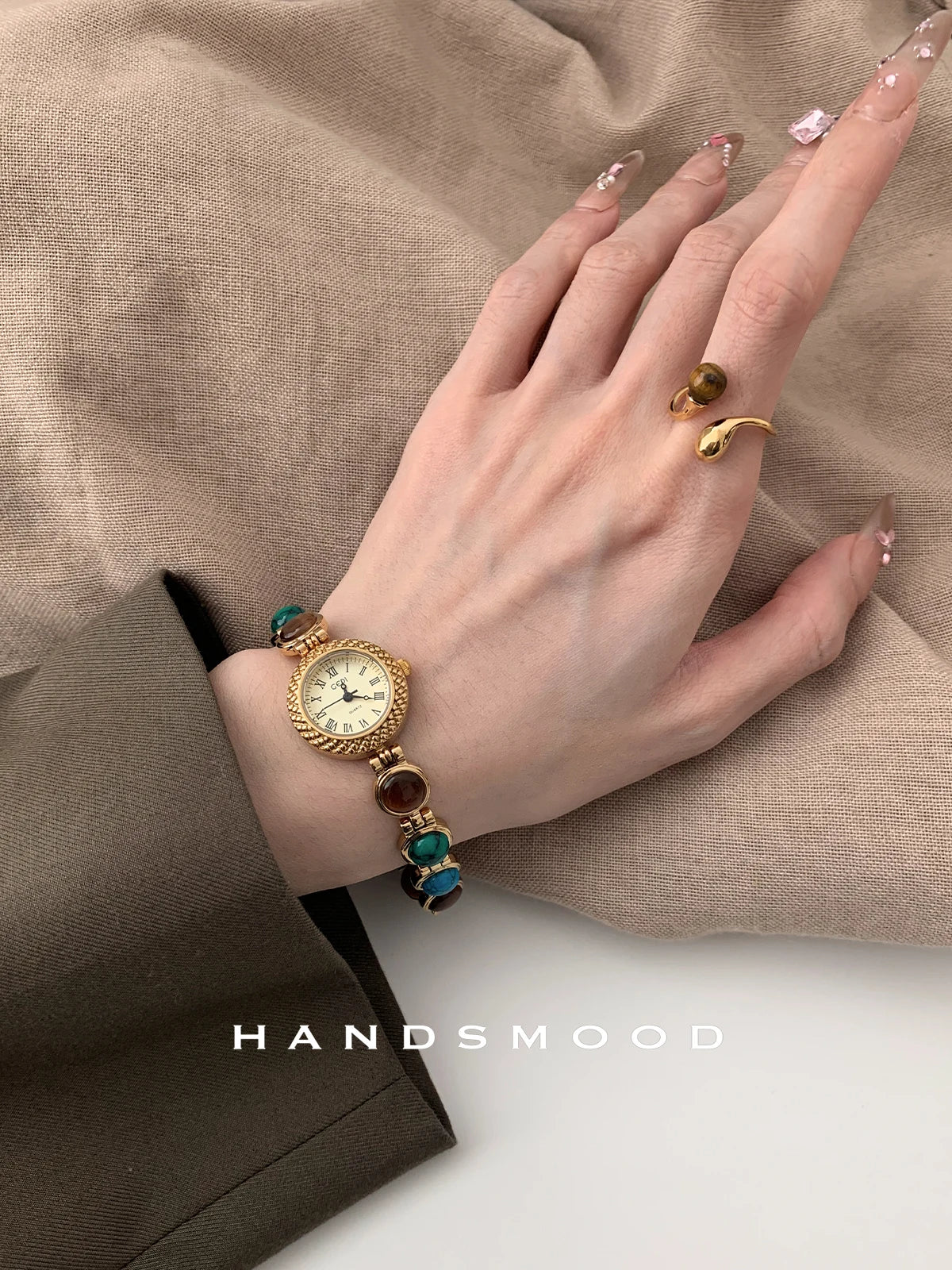 Gemstone Personality Vintage Watch Set