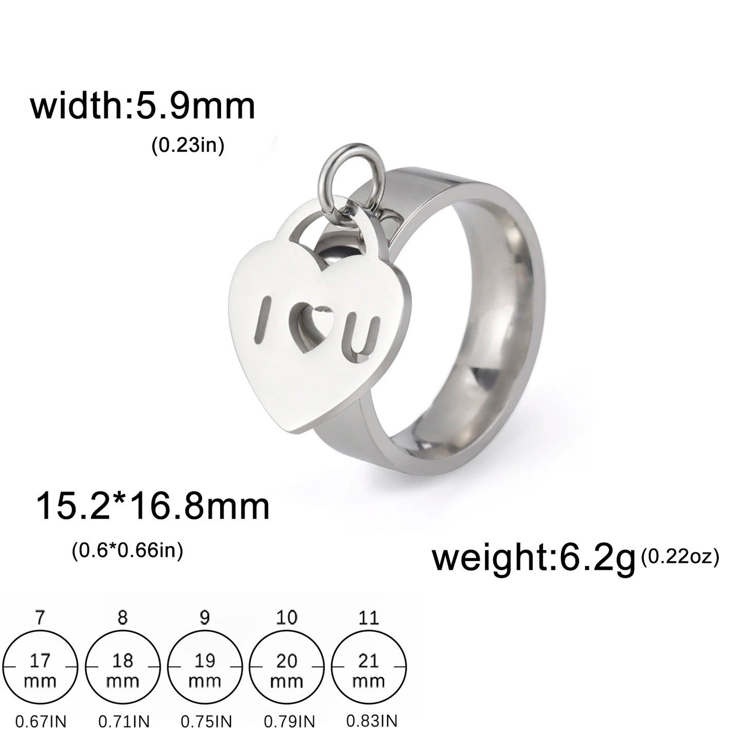 Minimalist Floral Stainless Steel Ring