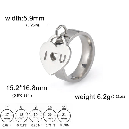 Minimalist Floral Stainless Steel Ring