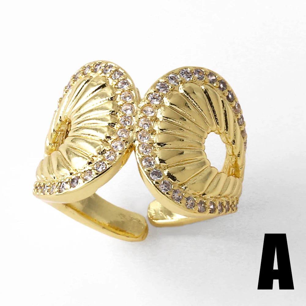 Twisted Leaf Gilded Statement Ring