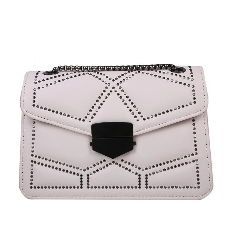 Rivet Vintage Chain Crossbody Bag