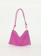 Rhinestone Crescent Evening Underarm Bag